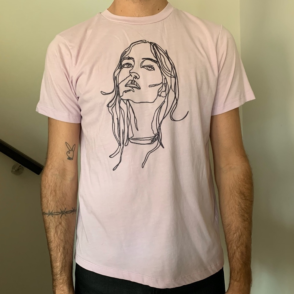 Tee and Cake Lilac Embroidered T-shirt, Purple